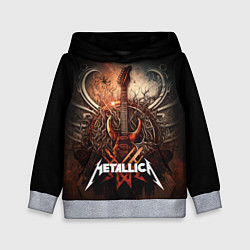 Детская толстовка Metallica гитара и логотип