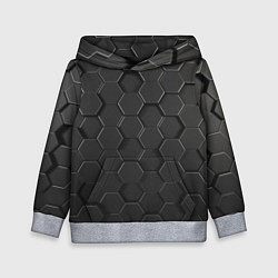 Детская толстовка Abstraction hexagon grey