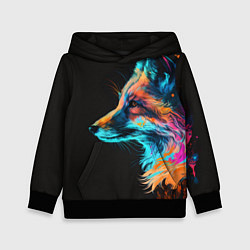 Детская толстовка Лиса красками