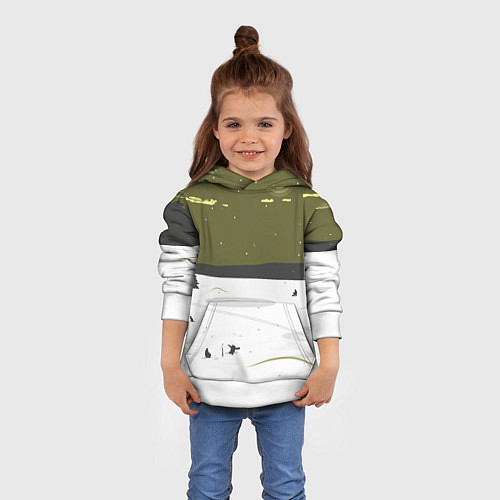 Детская толстовка Зимняя рыбалка / 3D-Белый – фото 4