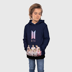 Толстовка-худи детская BTS starry sky, цвет: 3D-черный — фото 2