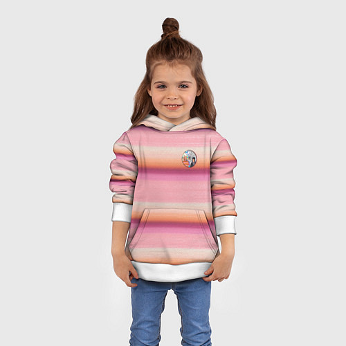 Детская толстовка Энид Синклер с Уэнсдей Аддамс - текстура свитера / 3D-Белый – фото 4