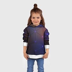Толстовка-худи детская Неоновая современная броня, цвет: 3D-белый — фото 2