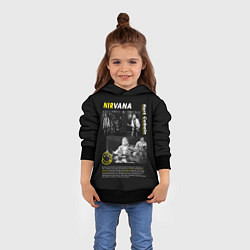 Толстовка-худи детская Nirvana bio, цвет: 3D-черный — фото 2