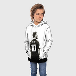 Толстовка-худи детская 10 Leo Messi, цвет: 3D-черный — фото 2