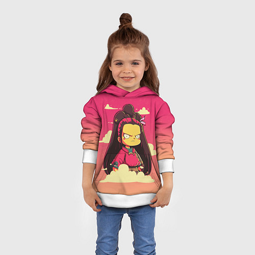 Детская толстовка Kamado Nezuko simpson / 3D-Белый – фото 4
