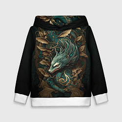 Детская толстовка Изумрудный Дракон Irezumi