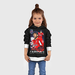 Толстовка-худи детская Кэпиталз наши парни, цвет: 3D-белый — фото 2