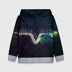 Детская толстовка Неоновая линия в листве