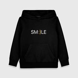 Детская толстовка Надпись smile