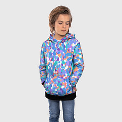 Толстовка-худи детская Морская галька, цвет: 3D-черный — фото 2