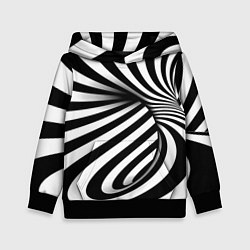 Детская толстовка Оптические иллюзии зебра