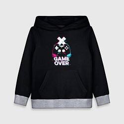 Детская толстовка Надпись game over