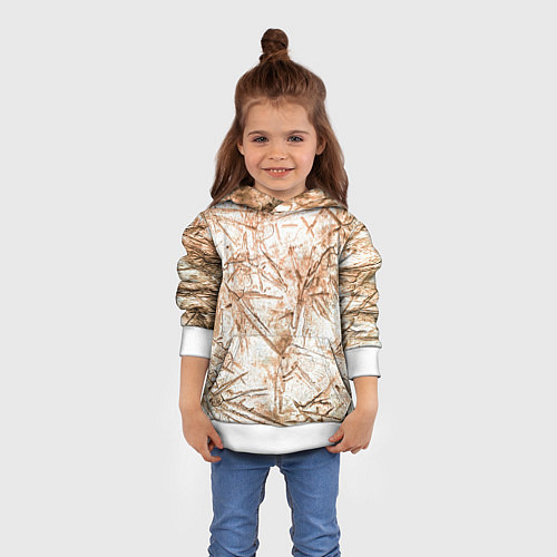 Детская толстовка Резкие контуры / 3D-Белый – фото 4