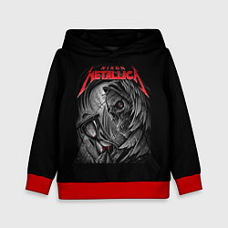 Толстовка-худи детская Metallica - смерть, цвет: 3D-красный