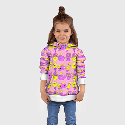 Детская толстовка Childrens pattern / 3D-Белый – фото 4