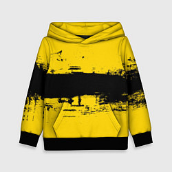 Детская толстовка Черно-желтая полоса Cyberpunk 2077
