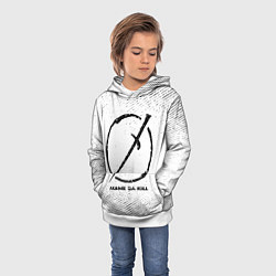Толстовка-худи детская Akame ga Kill с потертостями на светлом фоне, цвет: 3D-белый — фото 2
