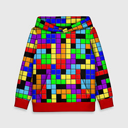 Детская толстовка Тетрис цветные блоки