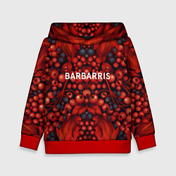 Толстовка-худи детская Барбарис, цвет: 3D-красный