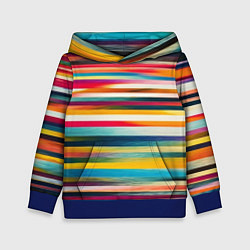 Детская толстовка Разноцветные горизонтальные полосы