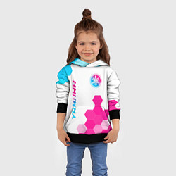 Толстовка-худи детская Yamaha neon gradient style: надпись, символ, цвет: 3D-черный — фото 2