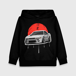 Толстовка-худи детская Nissan Silvia S14 - Japan style, цвет: 3D-черный