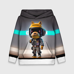 Детская толстовка Малютка-капибара - нейросеть - киберпанк