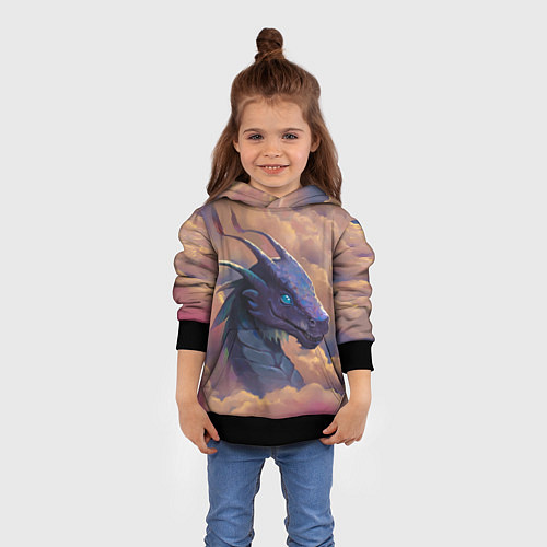 Детская толстовка Pathfinder dragon / 3D-Черный – фото 4