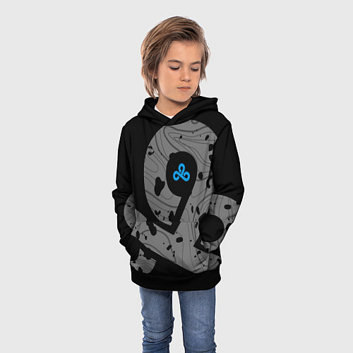 Детская толстовка Форма Cloud 9 black / 3D-Черный – фото 3