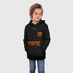 Толстовка-худи детская Форма Fnatic pixels, цвет: 3D-черный — фото 2