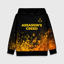 Детская толстовка Assassins Creed - gold gradient: символ сверху