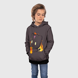 Толстовка-худи детская Чомусуке Коносуба, цвет: 3D-черный — фото 2