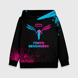 Толстовка-худи детская Tokyo Revengers - neon gradient, цвет: 3D-черный
