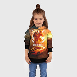 Толстовка-худи детская Трансформеры: Бамблби, цвет: 3D-черный — фото 2