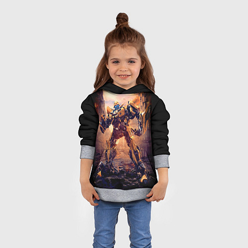 Детская толстовка Трансформеры: Бамблби / 3D-Меланж – фото 4