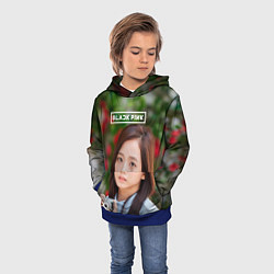 Толстовка-худи детская Blackpink Jisoo, цвет: 3D-синий — фото 2