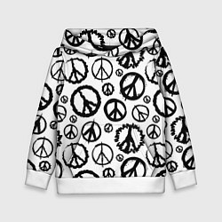 Детская толстовка Many peace logo