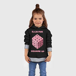 Толстовка-худи детская Blackpink Square up, цвет: 3D-меланж — фото 2