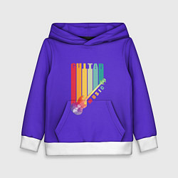 Детская толстовка Абстрактная электрогитара из полигонов