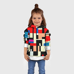 Толстовка-худи детская Кубическое измерение, цвет: 3D-белый — фото 2