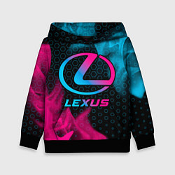 Детская толстовка Lexus - neon gradient