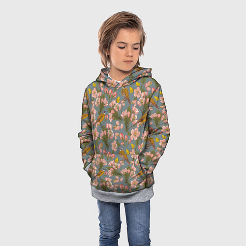 Детская толстовка Жёлтые трясогуски / 3D-Меланж – фото 3