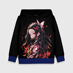 Детская толстовка Незуко комадо из клинка