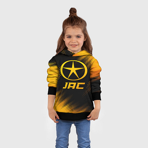 Детская толстовка JAC - gold gradient / 3D-Черный – фото 4