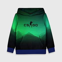 Детская толстовка CS GO green black background
