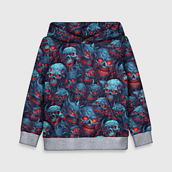Детская толстовка Monster skulls pattern