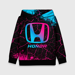 Толстовка-худи детская Honda - neon gradient, цвет: 3D-черный