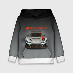 Толстовка-худи детская Audi sport - racing car - extreme, цвет: 3D-белый