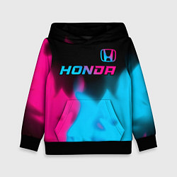 Детская толстовка Honda - neon gradient: символ сверху